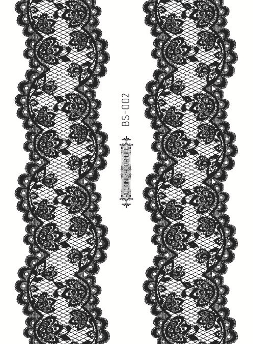 环保防水防汗纹身贴纸 汉娜个性腿环黑蕾丝纹身贴 情趣性感纹身贴地摊货源地摊爆款详情图6