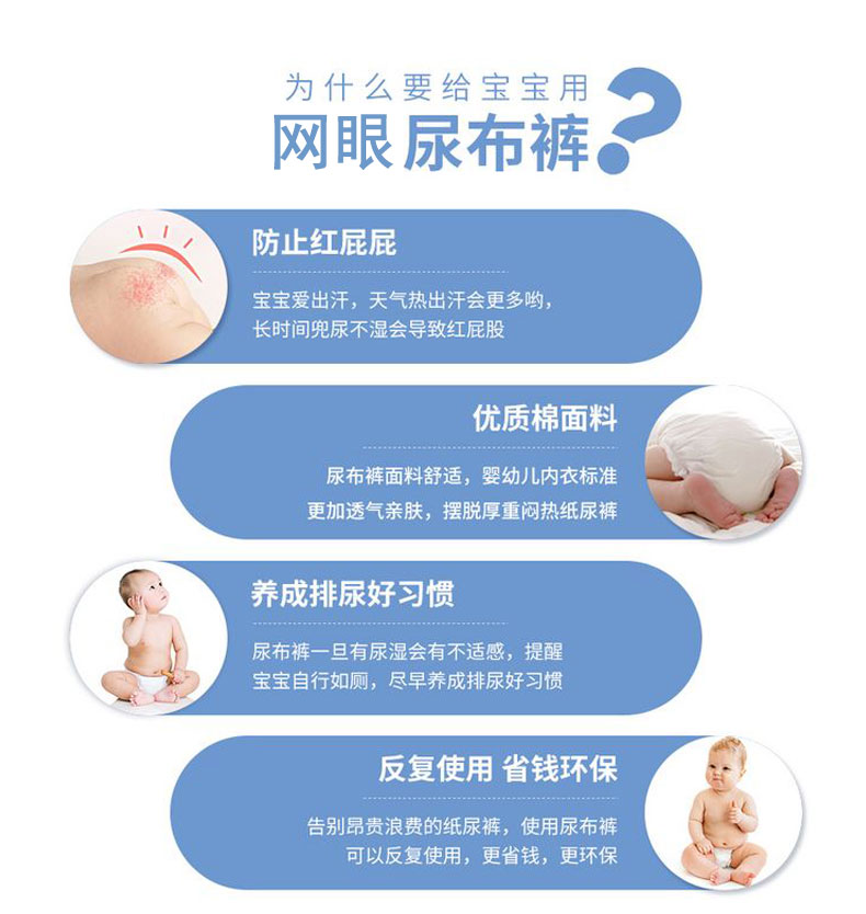 Good products from Yiwu: washable diapers, breathable baby mesh diaper bags, baby diapers, and cloth diapers details Picture