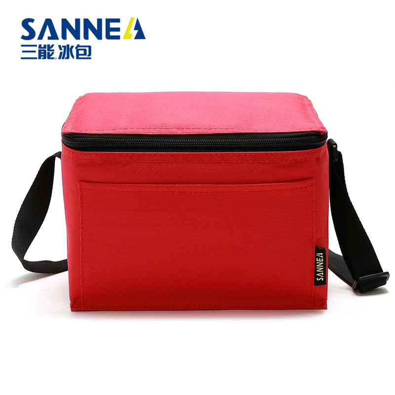 SANNE新款纯色便当包手提餐包午餐袋饭盒袋野餐包防水保温冰包详情图2