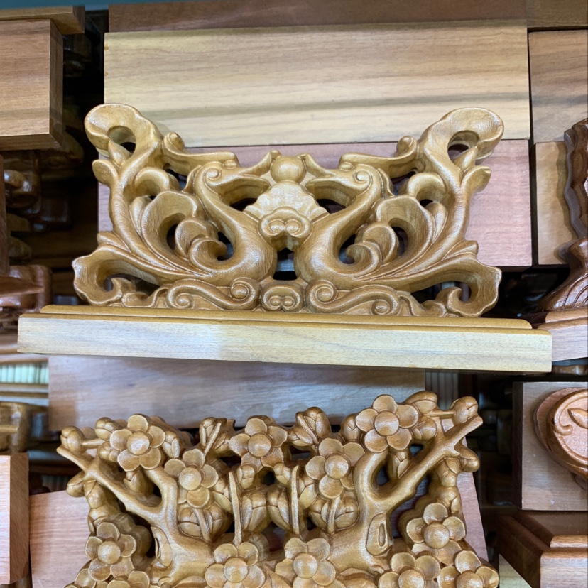 Jujube Wood Comb Holder Specification drawing