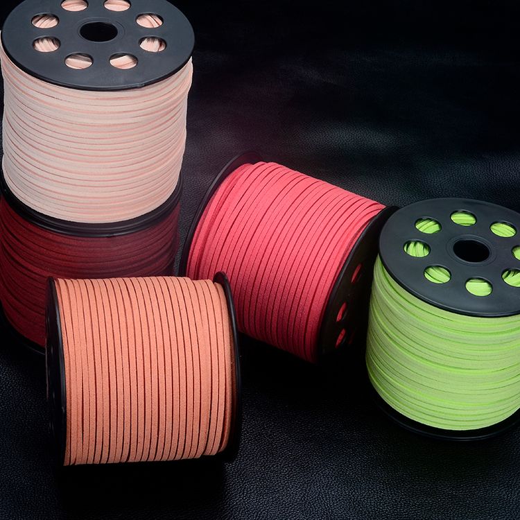 2.7毫米*100码/卷 韩国绒皮绳 双面麂皮绒绳 编织手链项链超纤绳