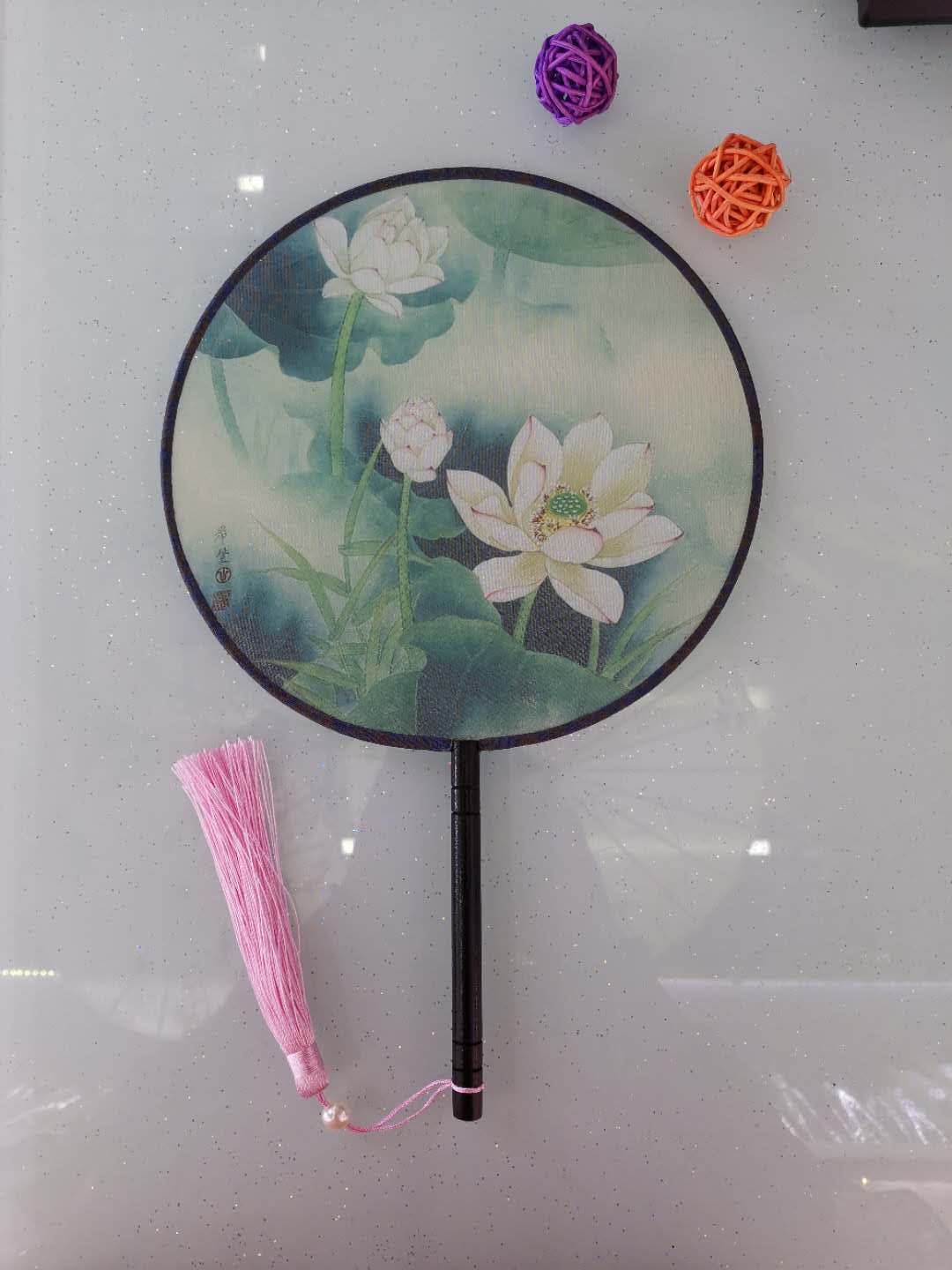 印花团扇/宫廷扇细节图