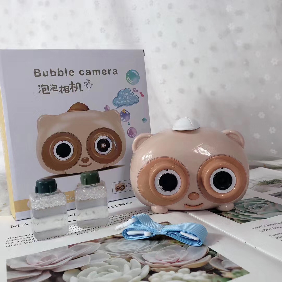 Web celebrity hot style electric smart bubble machine girl cute camera electric automatic one-key bubble camera two color hybrid