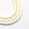 4mm软陶片米白色饰品配件隔片项链手链配件珠子可定制颜色长45cm图