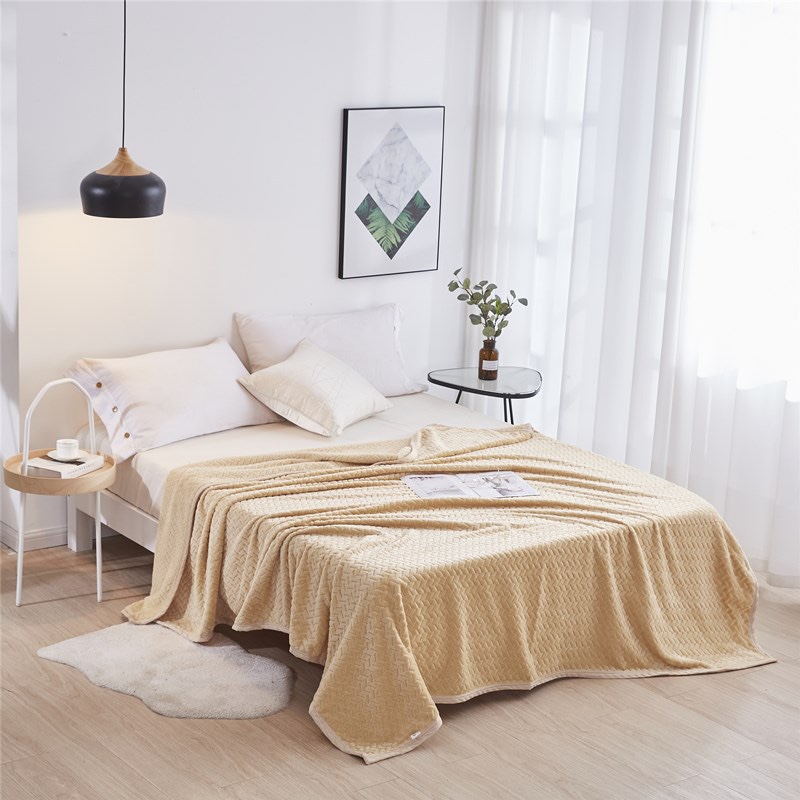 法兰绒毯实物图