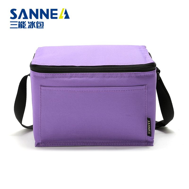 SANNE新款纯色便当包手提餐包午餐袋饭盒袋野餐包防水保温冰包详情图3