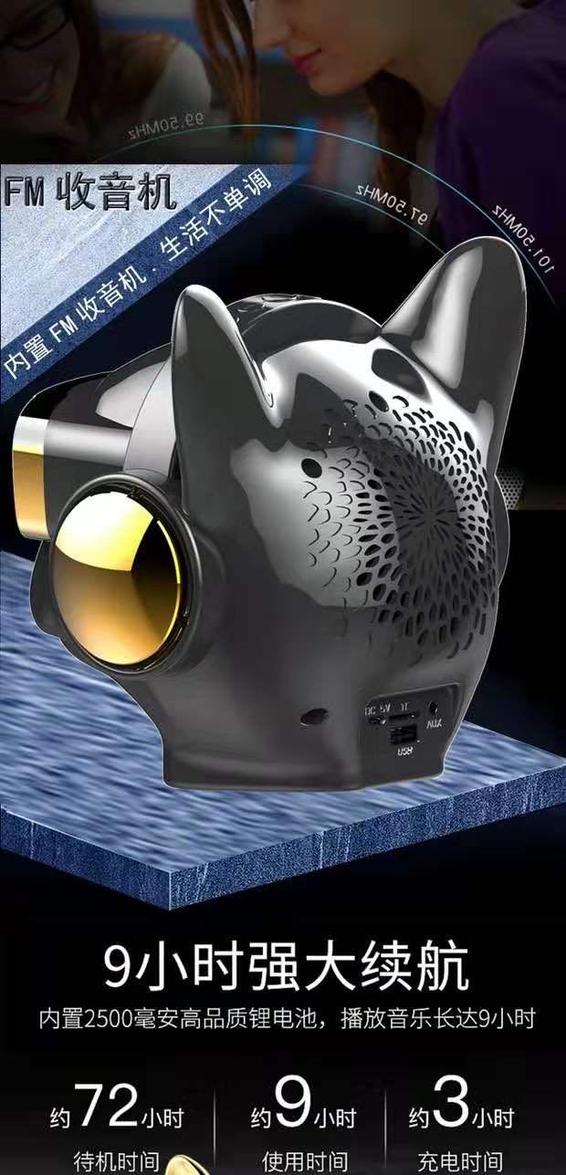Cool electroplated card-inserting USB flash drive, subwoofer dog head speaker, a best-selling birthday gift for boyfriends undefined