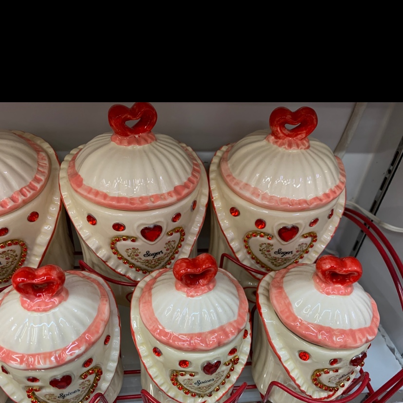 7件套陶瓷调味罐细节图