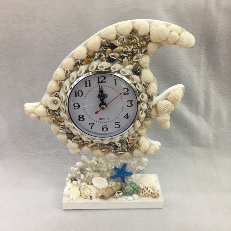 Natural shell clock beach Marine souvenir