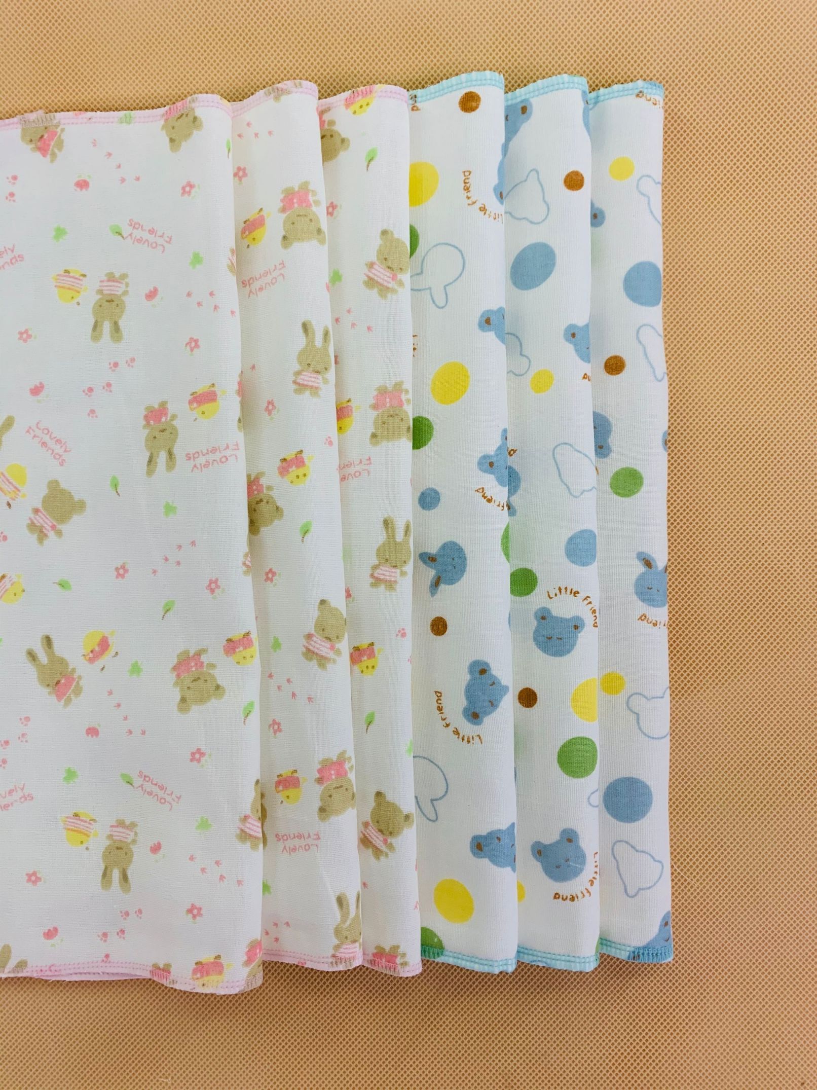 Yiwu quality newborn baby gauze, small handkerchiefs, baby feeding towels, mouth wiping gauze, small handkerchiefs factory direct sales Specification image