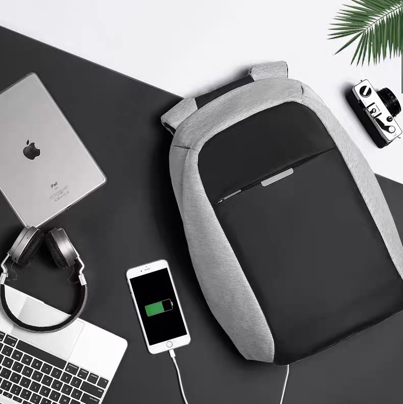 大容量双肩包男士防盗背包商务电脑包时尚潮流学生书包旅行包详情图2