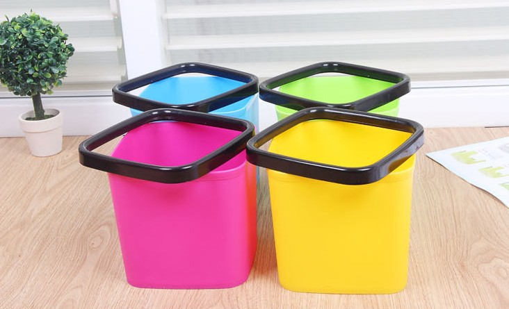 创意家用塑料垃圾桶桌面办公室时尚迷你垃圾桶详情13