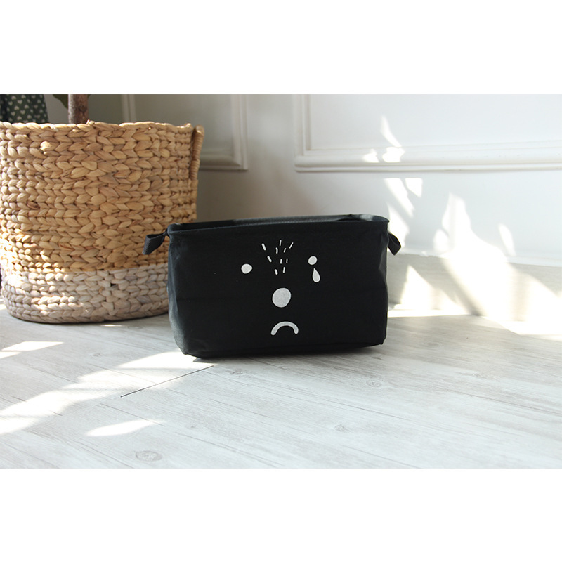 义乌好货 谷子麦子卡通表情中号方盒桌面收纳盒衣柜收纳方盒详情图4