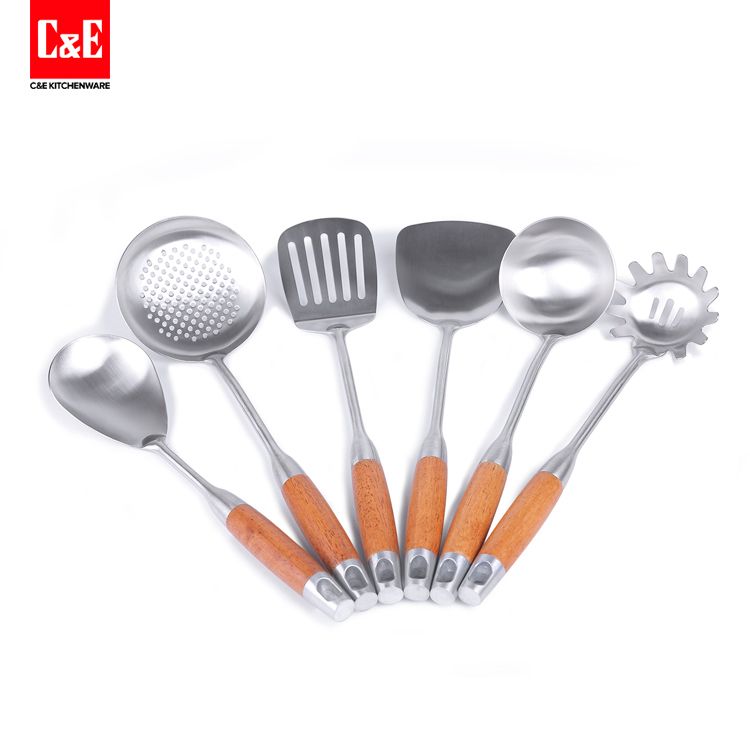 勺铲套装/不锈钢/花梨木细节图