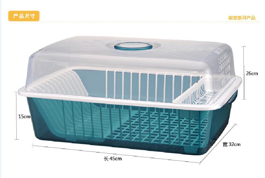 The kitchen is equipped with a covered bowl rack, a draining rack, a plastic dish rack, a multi-functional rack, a storage rack, a water filter, and a storage rack for chopsticks, bowls and tableware. 6573 Specification drawing