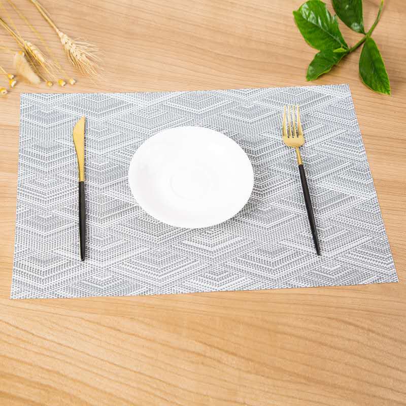 New Japanese-style European-style woven jacquard Western placemats with heat insulation and anti-slip features details Picture