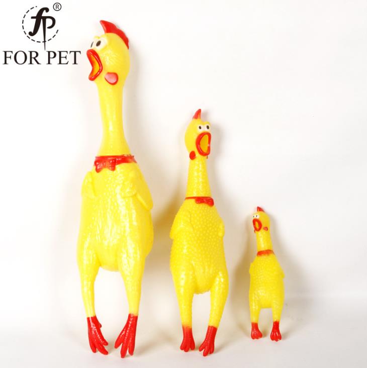 Factory direct sales pet toys Weird squeal chicken squeal chicken dog cat fighter toy large pet supplies full figure