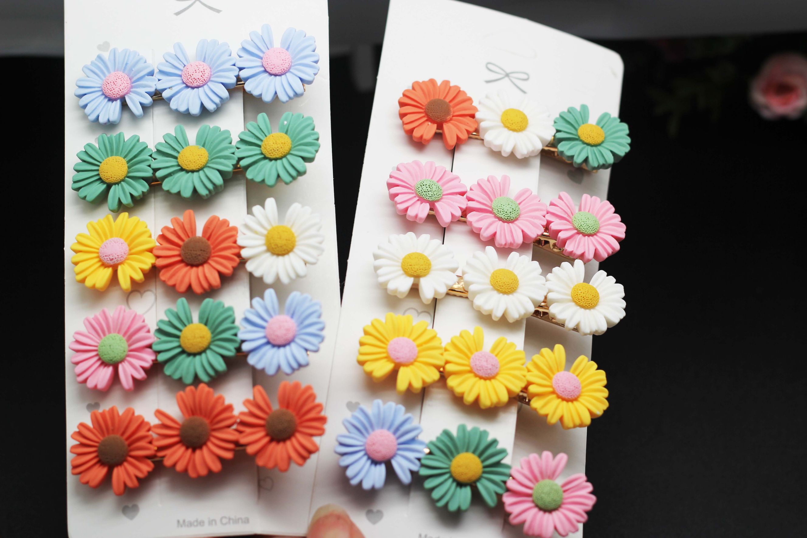 Yiwu Selection Ins lovely girl Daisy hair Carson department fairy side clip hair ornaments bangs clip hair accessories thumbnail
