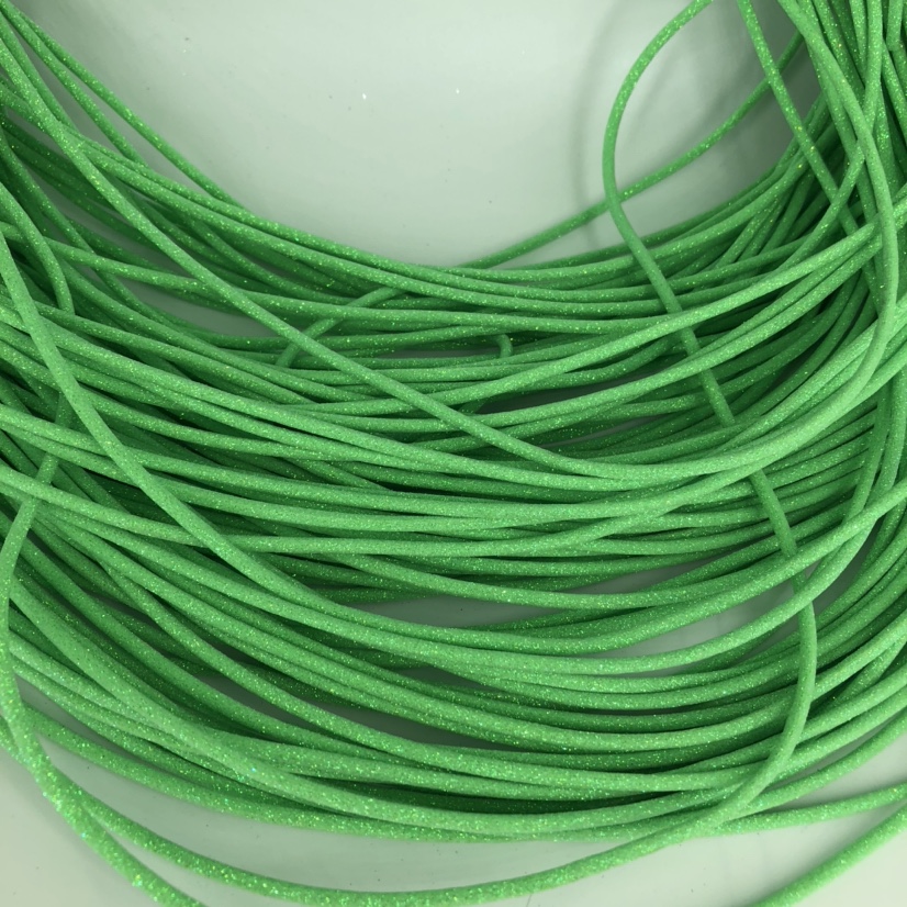 New fluorescent color 0.3 fine powder gold silk leather rope thumbnail