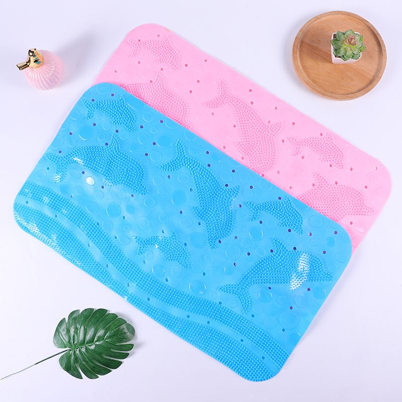 Factory direct selling safety non-slip mat high toughness is not easy to crack foot mat wholesale bright color bathroom mat thumbnail