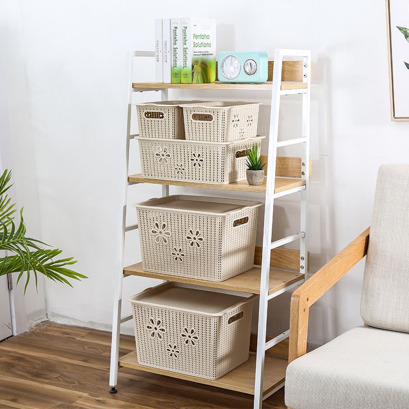Wicker storage basket, fruit basket, storage basket, kitchen storage, office storage, sundries basket, toy storage basket 2028, large size with lid Specification drawing
