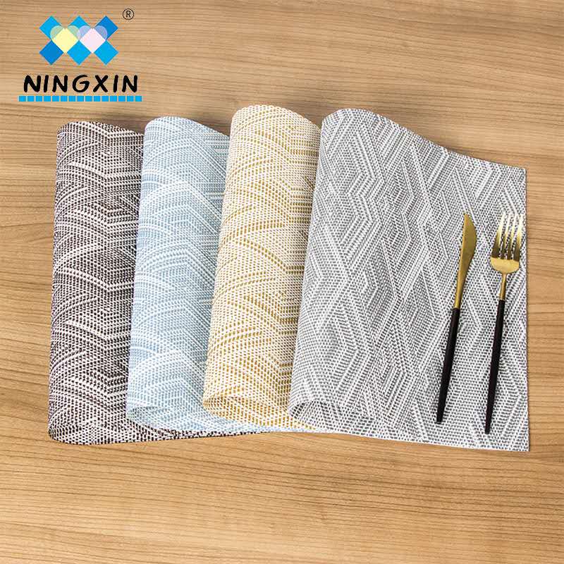 New Japanese-style European-style woven jacquard Western placemats with heat insulation and anti-slip features