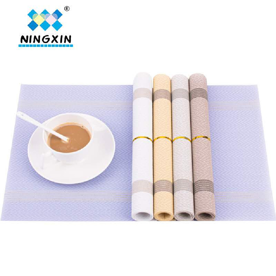 Japanese-style Western placemats with heat insulation and anti-slip properties, household high-temperature resistant jacquard table MATS detail image 1