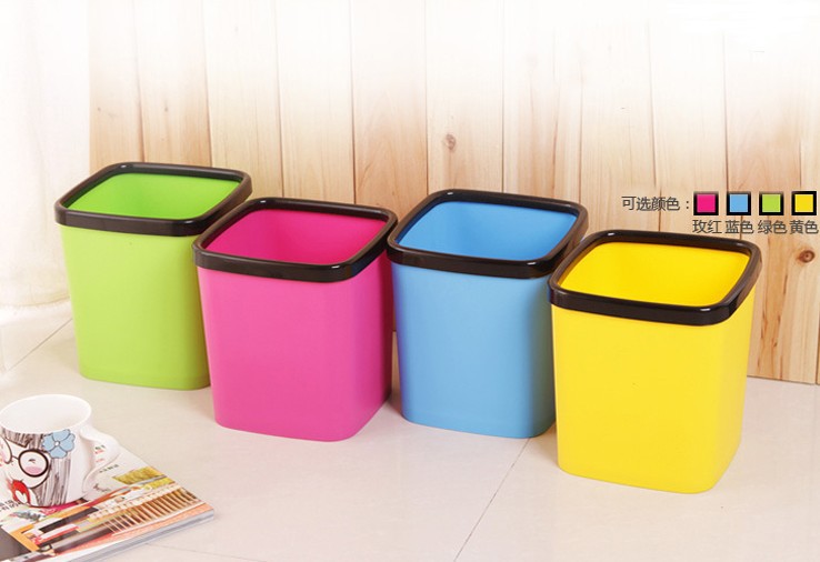 创意家用塑料垃圾桶桌面办公室时尚迷你垃圾桶详情14