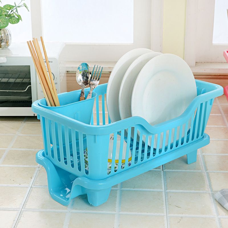 Kitchen bowl rack, draining rack, plastic bowl and plate rack, multi-functional rack, storage rack, water filter, tableware storage rack 6562 small size details Picture