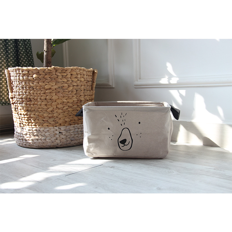 义乌好货 谷子麦子卡通表情中号方盒桌面收纳盒衣柜收纳方盒详情图6