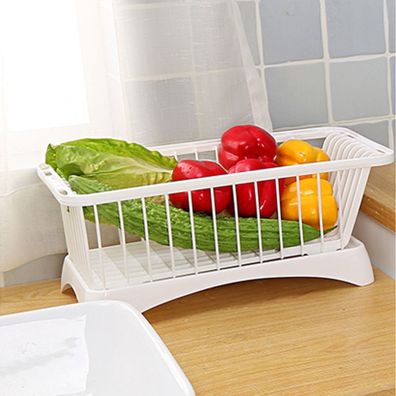 Kitchen bowl rack, draining rack, plastic bowl and plate rack, multi-functional rack, storage rack, water filter, tableware storage rack 6562 small size Item Picture