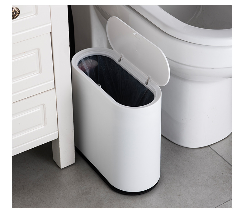 按压翻盖夹缝分类垃圾桶家用客厅厨房办公大号卫生间桶爆款077详情11