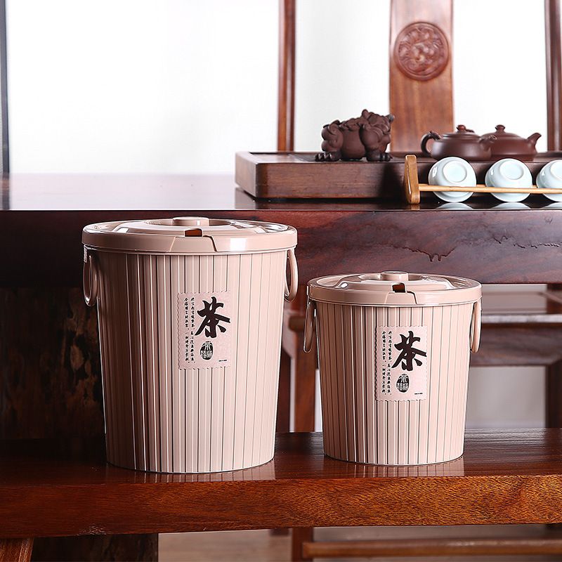 Tea bucket, tea plastic, tea ceremony, tea water bucket, trash can, tea set accessories, tea residue bucket 2025 Specification drawing