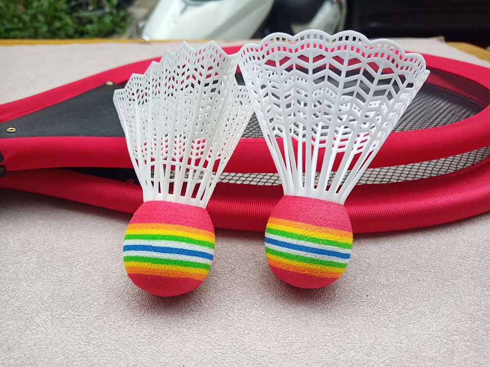 Internet celebrity Tiktok Light badminton racket set children adult parent-child interactive fitness outdoor sports objects full figure