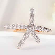 Yiwu Selection South Korea starfish hair clip top clip hair clip edge clip hair clip rhinestone hair clip