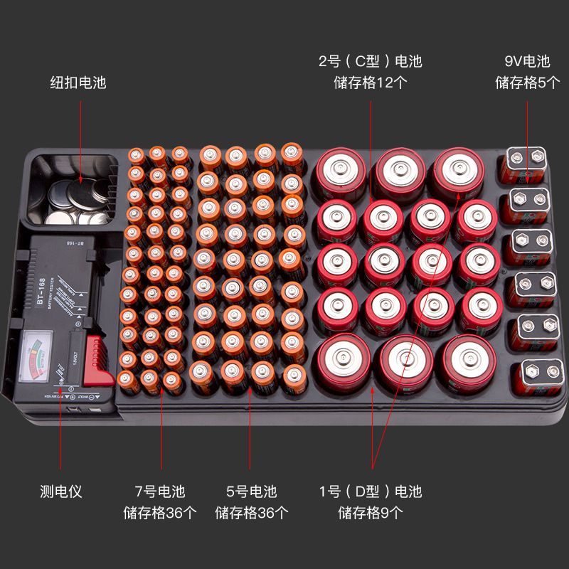 New product of battery storage box, battery tester and capacity tester, item number 099 details Picture