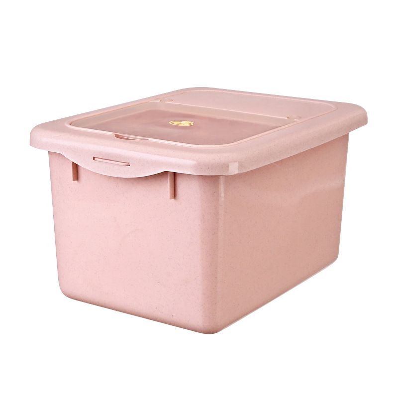 Household rice bucket, moisture-proof and insect-proof, transparent rice storage box, sealed flip cover storage box, coarse grain bucket, plastic rice bucket 6560/7.5kg Application Scenario