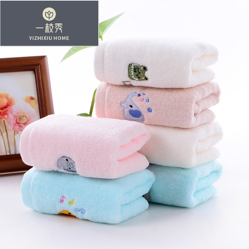 Yiwu Good Products: Yizhixiu Towels 1008 Pure Cotton Children's Towels Gift Box Towels Gift Towels Absorbent Towels detail image 1
