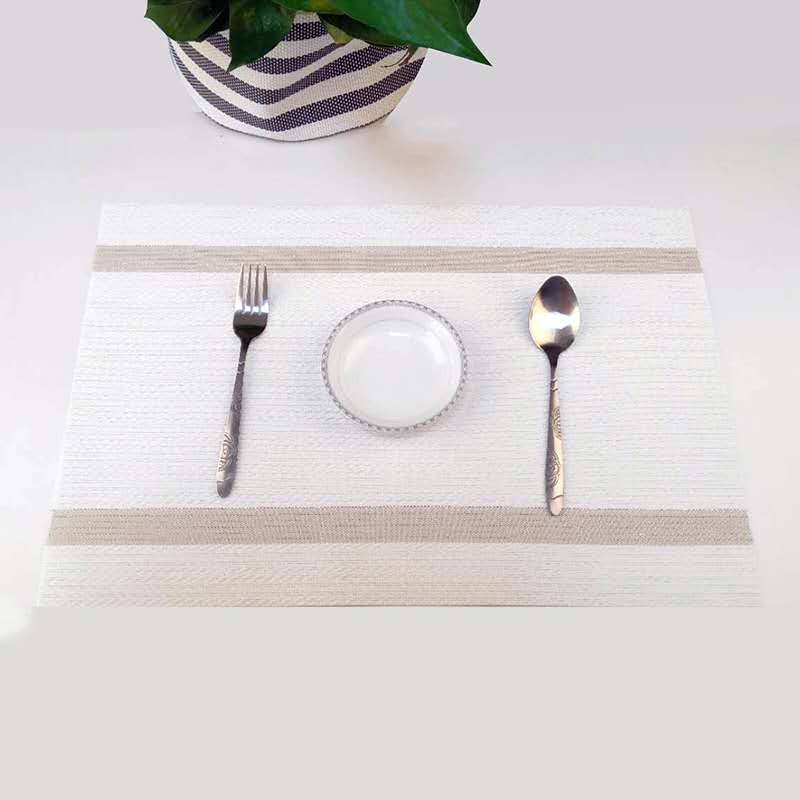 Japanese-style Western placemats with heat insulation and anti-slip properties, household high-temperature resistant jacquard table MATS Specification image