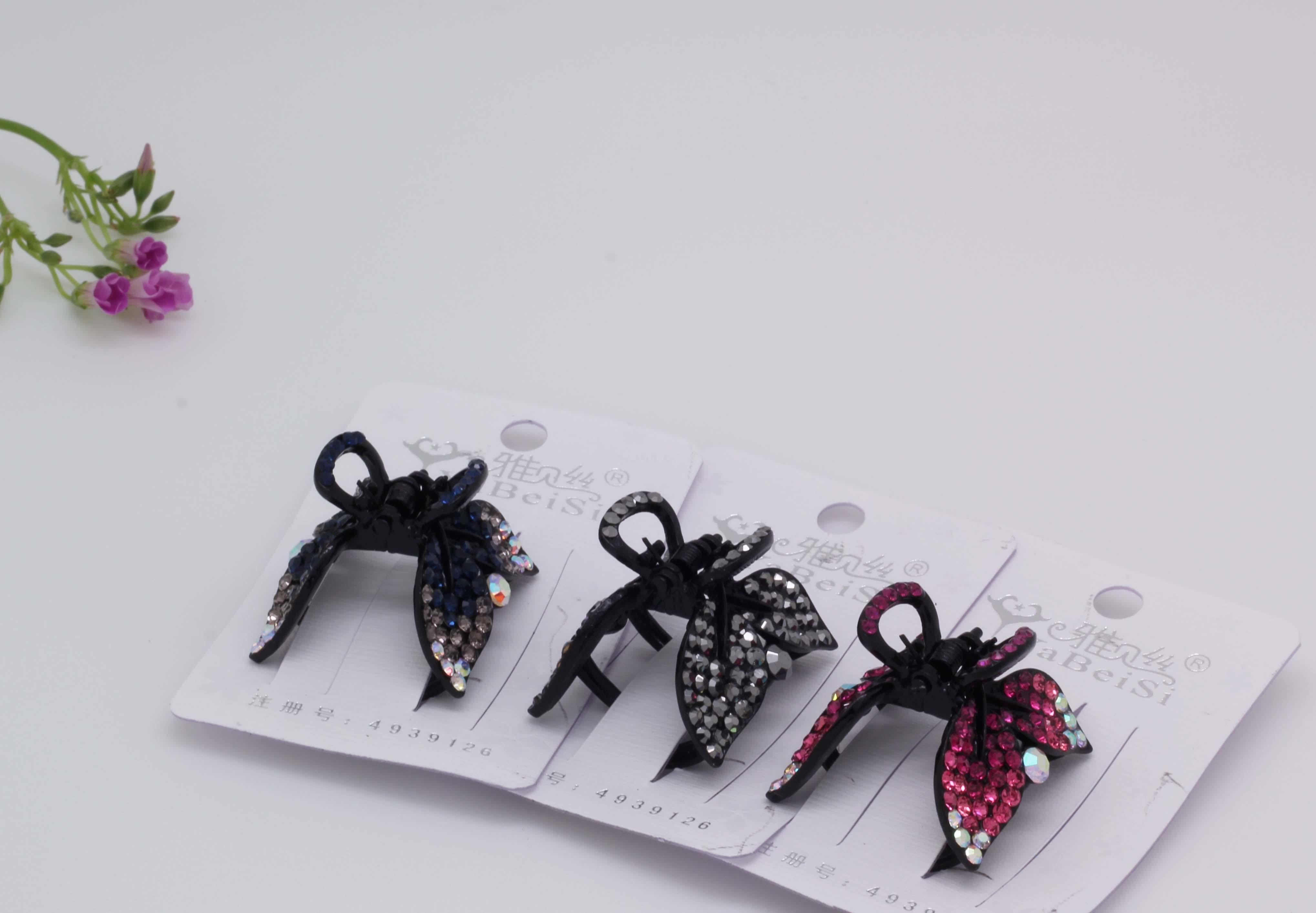 Yiwu Selection Korean version of the diamond hair clip in the small hair grab bang clip simple hair accessories