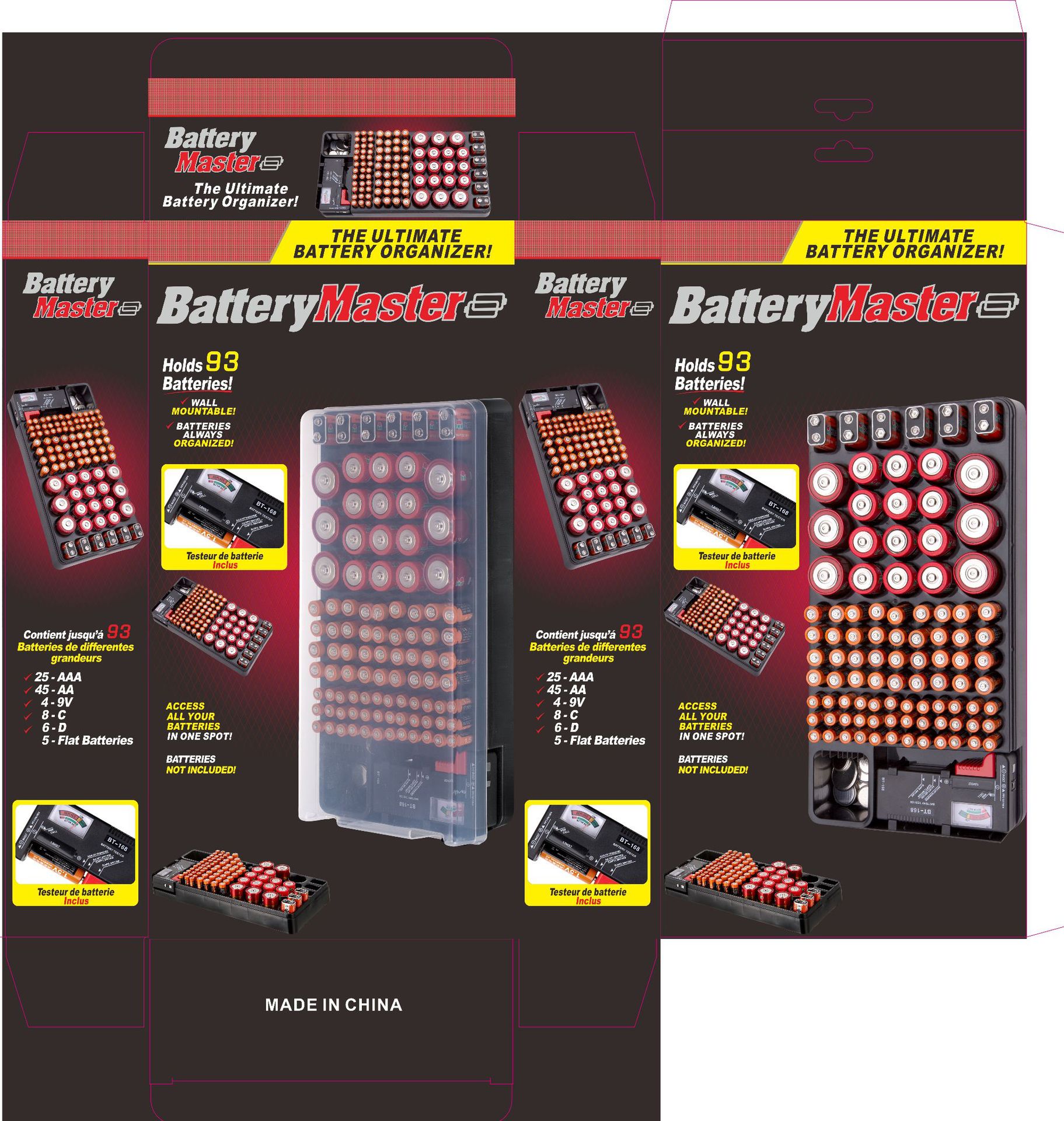 New product of battery storage box, battery tester and capacity tester, item number 099 Item Picture