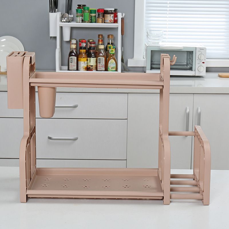 Multi-functional storage rack, double-layer storage rack, kitchen seasoning rack, cutting board rack, kitchen special storage rack, storage rack 058 Item Picture