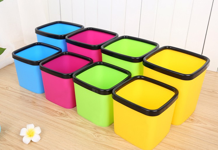 创意家用塑料垃圾桶桌面办公室时尚迷你垃圾桶详情11