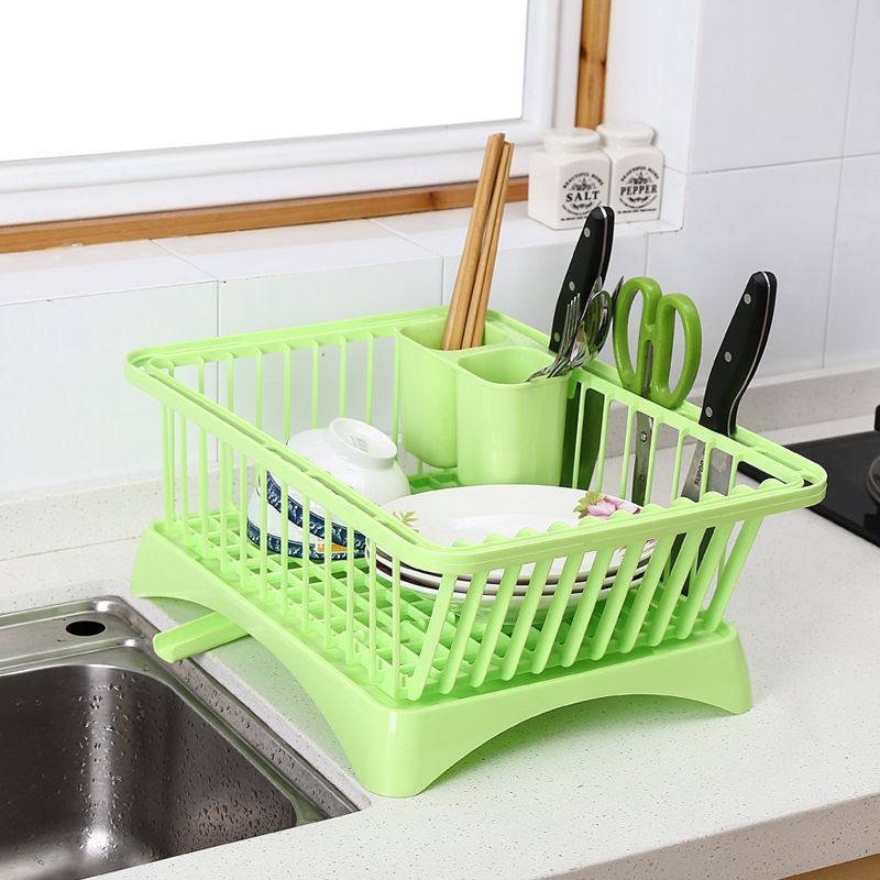 Kitchen bowl rack, draining rack, plastic dish rack, multi-functional rack, storage rack, water filter, chopsticks and bowl storage rack 6589 Specification drawing