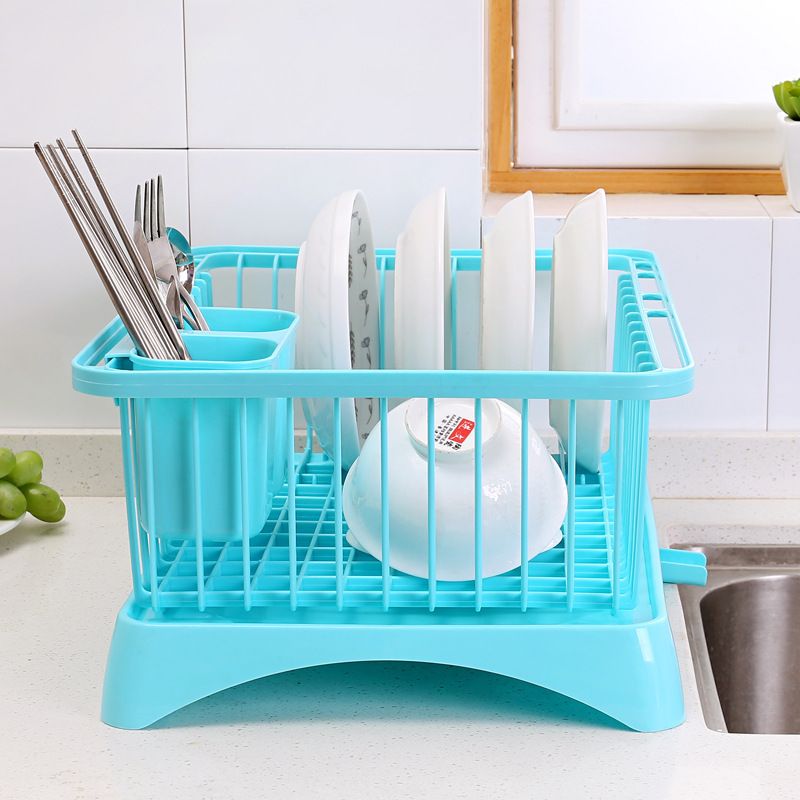 Kitchen bowl rack, draining rack, plastic dish rack, multi-functional rack, storage rack, water filter, chopsticks and bowl storage rack 6589 details Picture