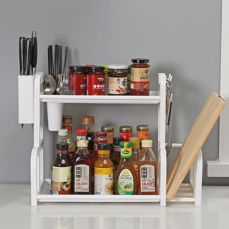 Multi-functional storage rack, double-layer storage rack, kitchen seasoning rack, cutting board rack, kitchen special storage rack, storage rack 058 details Picture