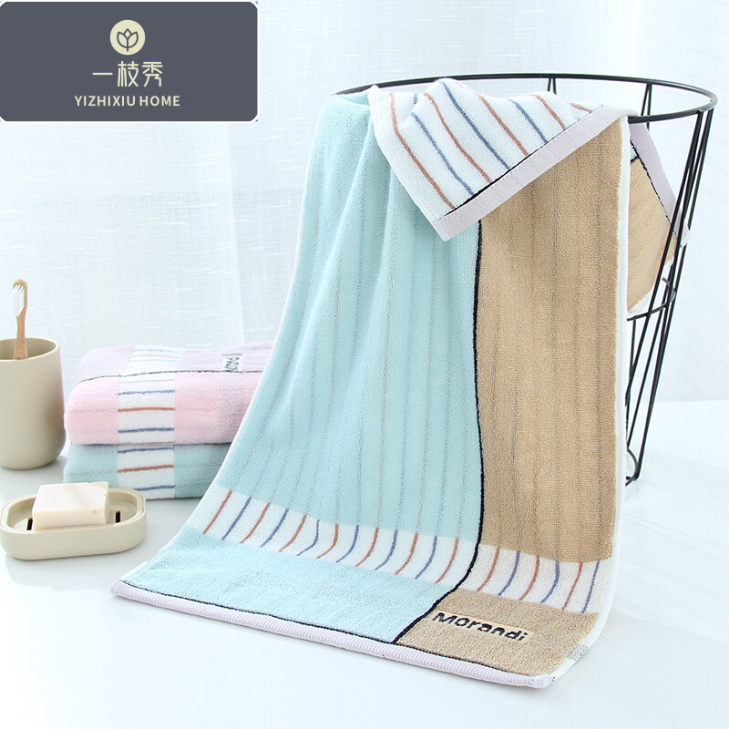 Yiwu quality towel brand: Absorbent towels, towel gift sets, 1101 jacquard fashionable towels detail image 1