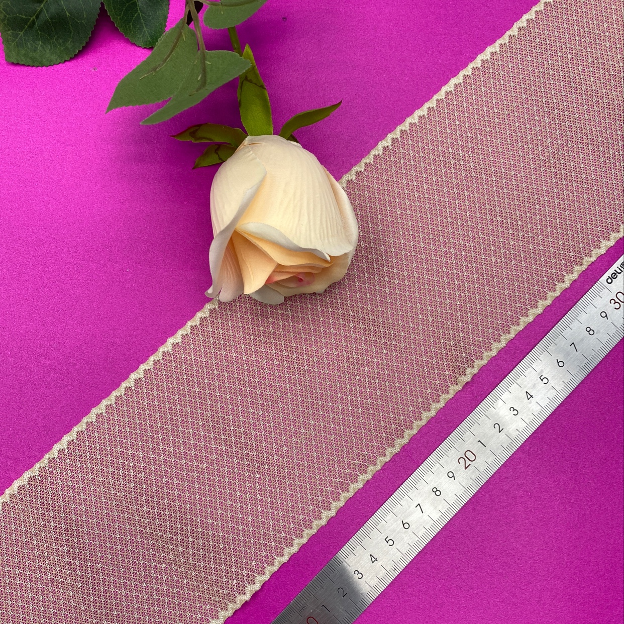 LH1019 (width 10CM) Lace trim, elastic trim, non-elastic trim, eyelash trim, clothing accessories, new style trim Specification image