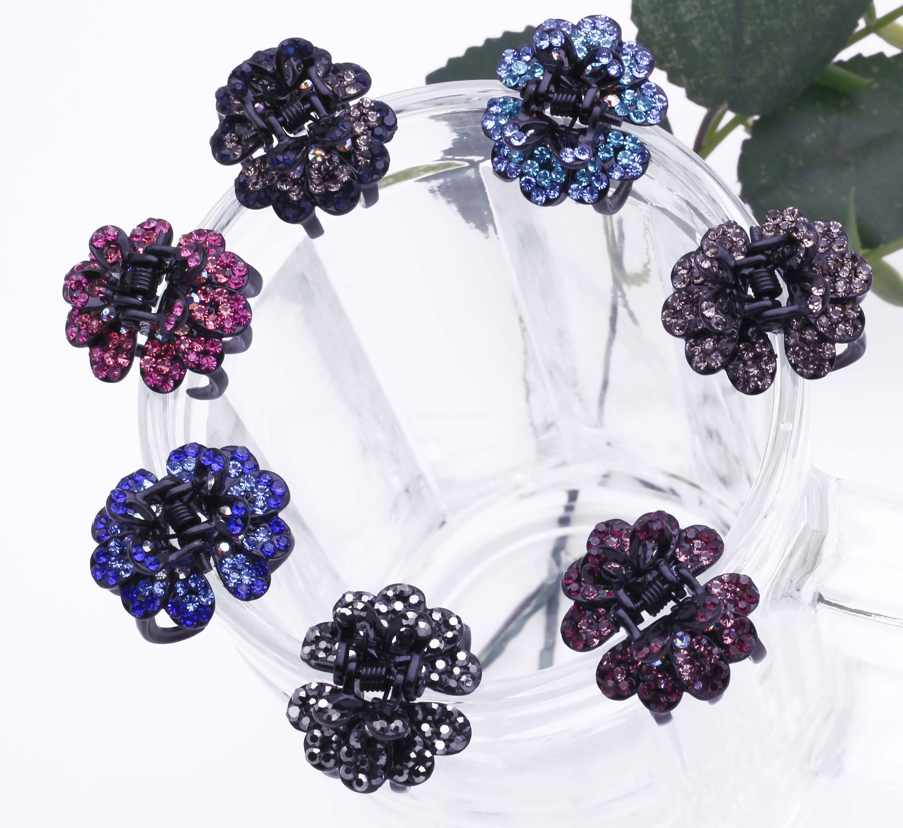 Yiwu Selection Han version retro hair catch rhinestone bangs clip top clip South Korean female hair clip heals