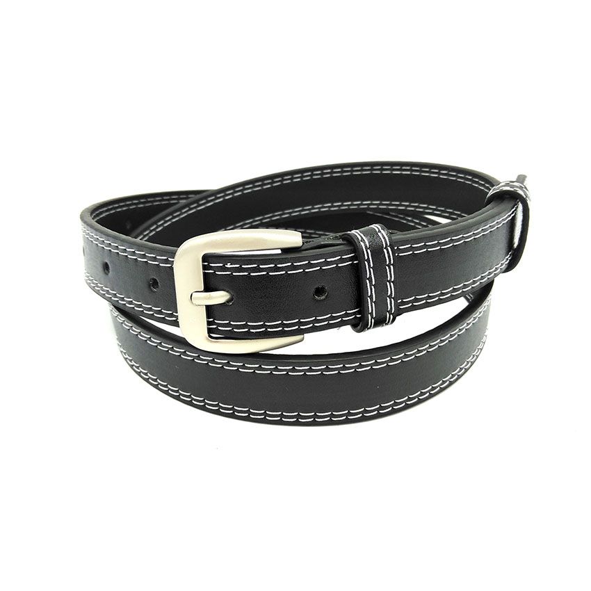 爆款热卖 银色扣头时尚百搭腰带牛仔裤的好搭档白底实物图